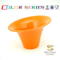 Ceramic tableware Yellow large fruit salad mini soup bowl with stand